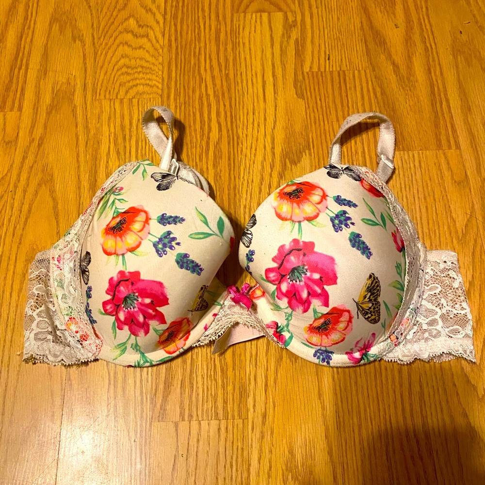 VS floral bra sz 34C